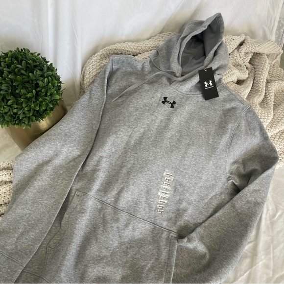 Under Armour Gray Hoodie Size L - Picture 3 of 4